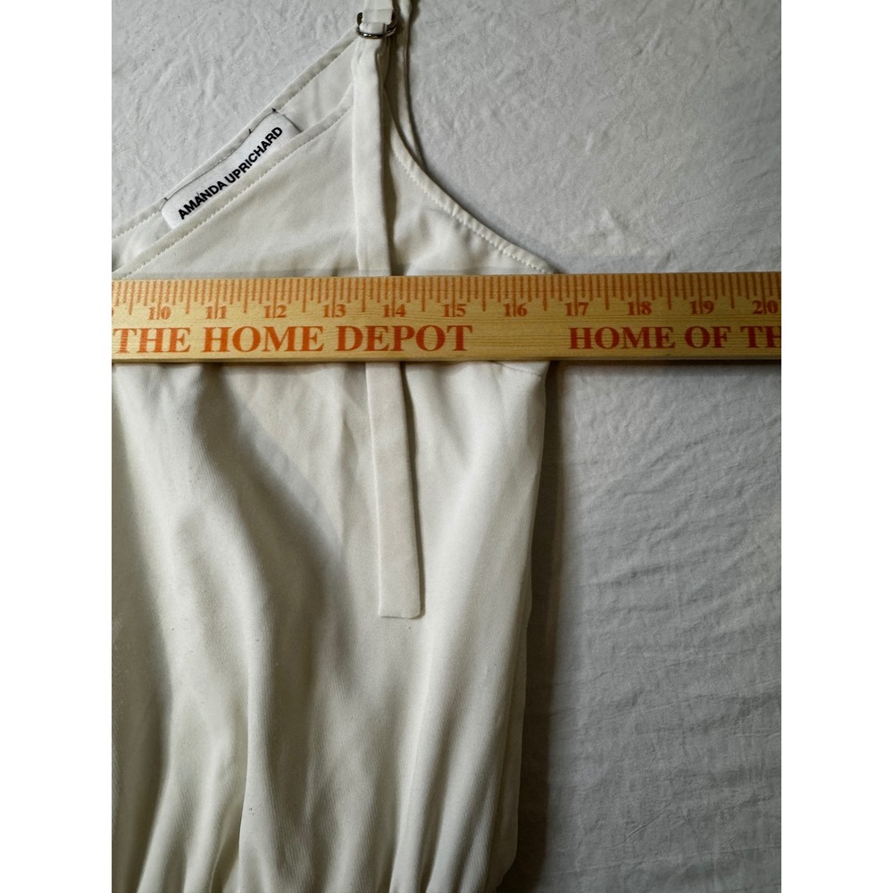 Amanda Uprichard Ivory White Cargo Jumpsuit V-Neck Sleeveless XS - Picture 7 of 13